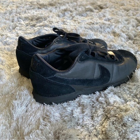 Nike NWOT Custom Design Black Suede Leather Sneakers Size 7 - Picture 6 of 6